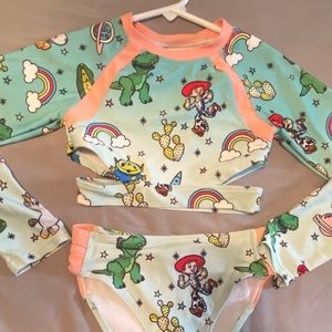 Disney Toy Story 2pc girls swimsuit